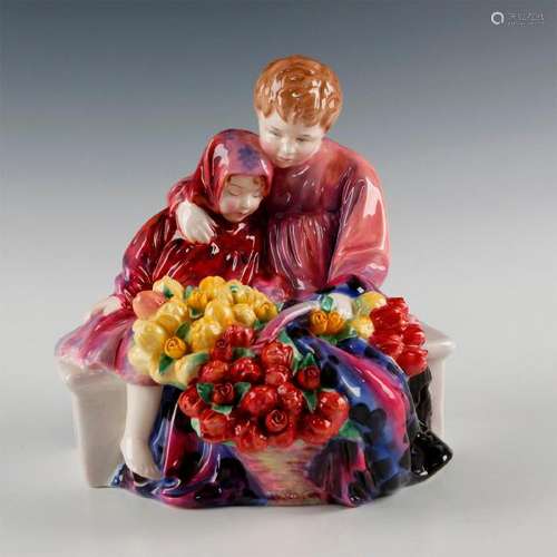 ROYAL DOULTON FIGURINE, FLOWER SELLER'S CHILDREN HN1342