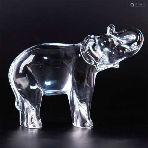 BACCARAT CRYSTAL ANIMAL FIGURINE, ELEPHANT