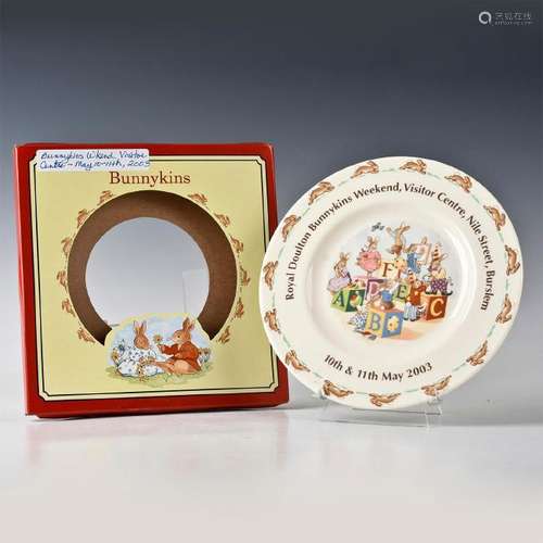 ROYAL DOULTON 2003 BUNNYKINS WEEKEND PLATE