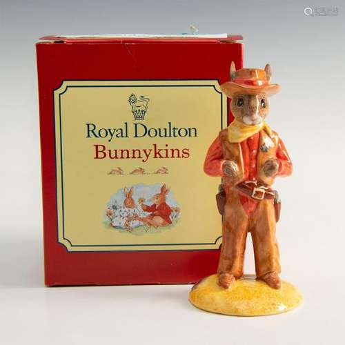 ROYAL DOULTON BUNNYKINS FIGURINE COWBOY DB201