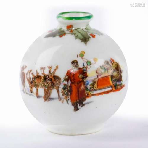 ROYAL DOULTON CHRISTMAS MINIATURE VASE