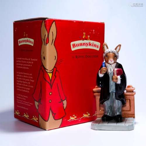 ROYAL DOULTON BUNNYKINS FIGURINE BARRISTER DB374