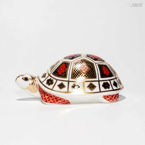 ROYAL CROWN DERBY ANIMAL FIGURINE, TURTLE