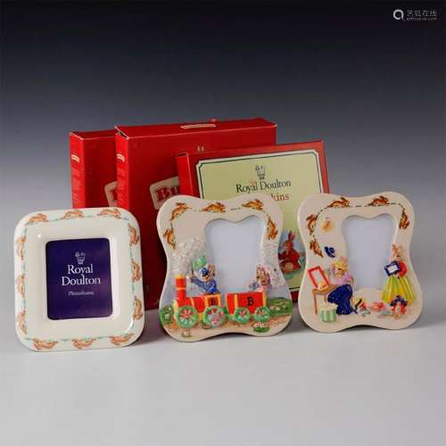 ROYAL DOULTON 3 BUNNYKINS PICTURE FRAMES