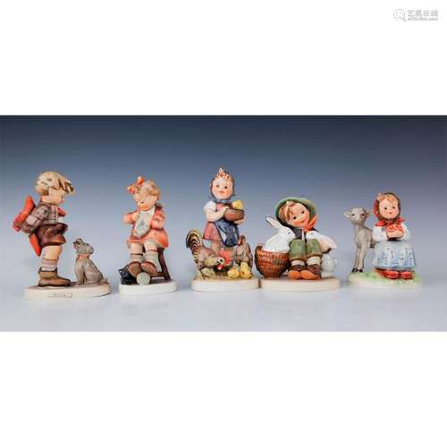 GROUPING OF HUMMEL FIGURINES