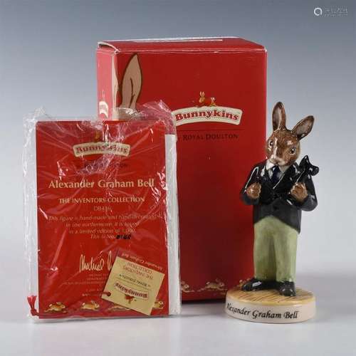 ROYAL DOULTON BUNNYKINS FIGURINE ALEXANDER GRAHAM BELL