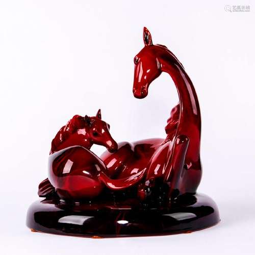 ROYAL DOULTON FLAMBE FIGURE, GIFT OF LIFE HORSE HN3536