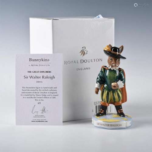 ROYAL DOULTON BUNNYKINS FIGURINE SIR WALTER RALEIGH