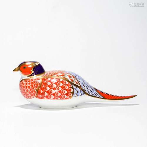 ROYAL CROWN DERBY BIRD FIGURINE, PHEASANT