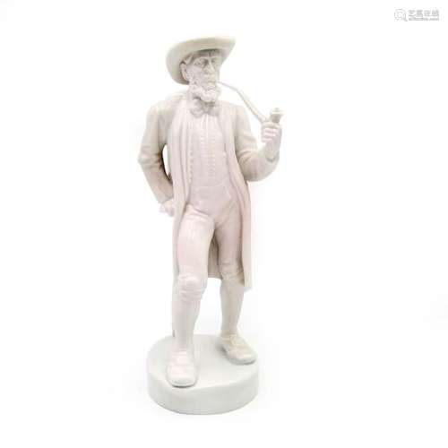 FURSTENBERG GERMAN PORCELAIN FIGURINE MAN AND PIPE