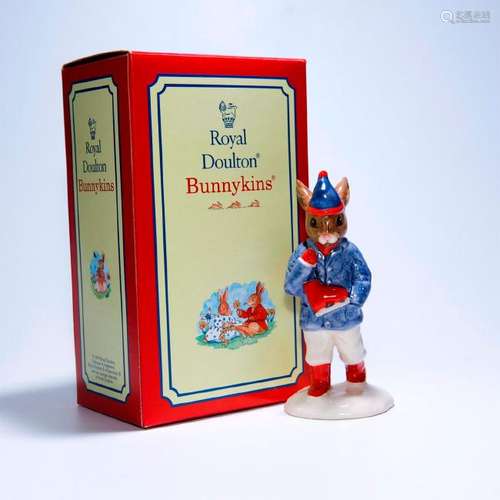 ROYAL DOULTON BUNNYKINS FIGURINE BOY SKATER DB187