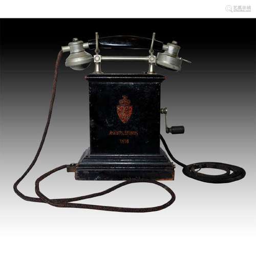 ERICSSON METAL RIKSTELEFONEN HAND CRANK DESK PHONE