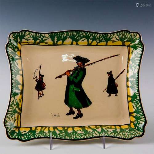 ROYAL DOULTON SMALL TRAY, ISAAC WALTON GALLANT FISHERS