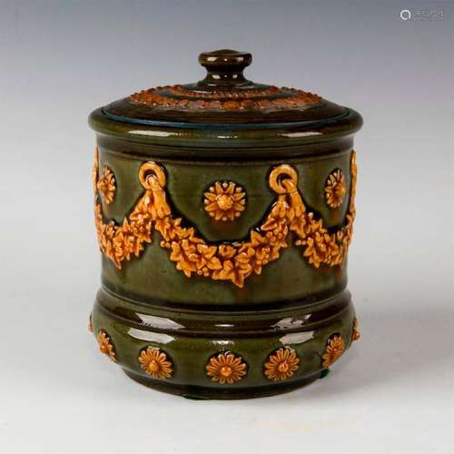 DOULTON LAMBETH ART NOUVEAU LIDDED TOBACCO JAR