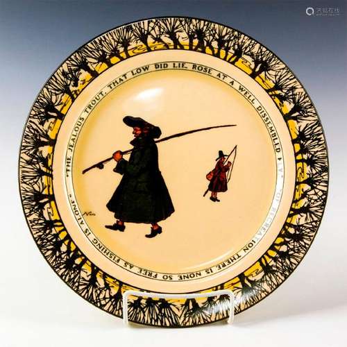 ROYAL DOULTON PLATE, ISAAC WALTON GALLANT FISHERS