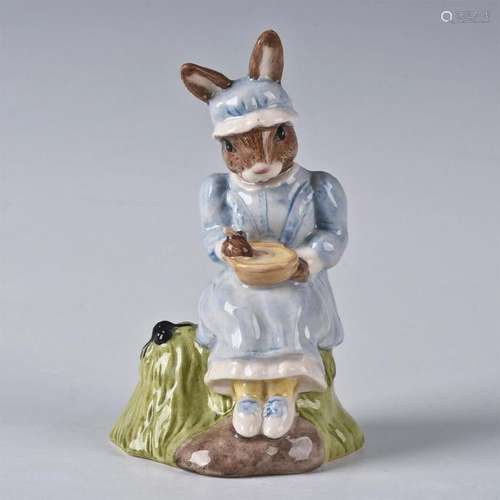 ROYAL DOULTON BUNNYKINS FIGURINE LITTLE MISS MUFFET