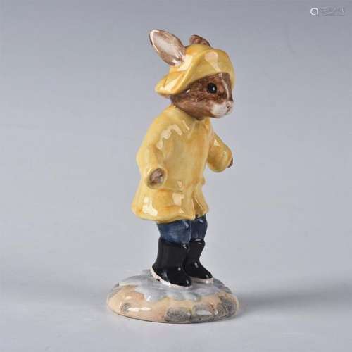 ROYAL DOULTON BUNNYKINS FIGURINE RAINY DAY DB147