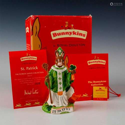 ROYAL DOULTON BUNNYKINS FIGURINE SAINT PATRICK DB397