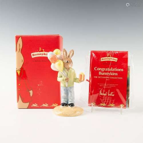 ROYAL DOULTON BUNNYKINS FIGURINE CONGRATULATIONS DB291