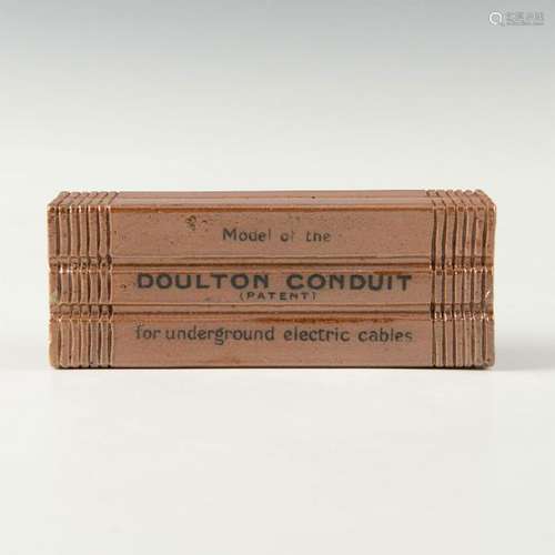 DOULTON LAMBETH SALESMAN SAMPLE ELECTRICAL CONDUIT