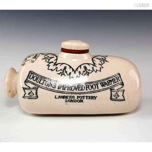 DOULTON LAMBETH STONEWARE FOOT WARMER