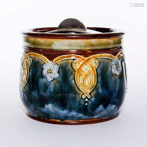 ROYAL DOULTON STONEWARE TOBACCO JAR