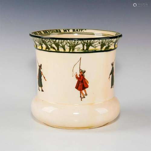 ROYAL DOULTON SMALL VASE, ISAAC WALTON GALLANT FISHERS