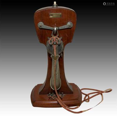 EARLY 20TH CENTURY FRENCH WOODEN BANJO PHONE