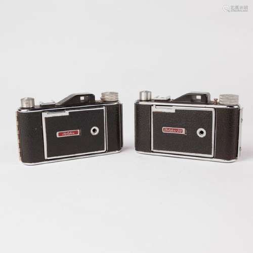 PAIR OF VINTAGE MID-50S PHO-TAX FOLDING CAMERAS