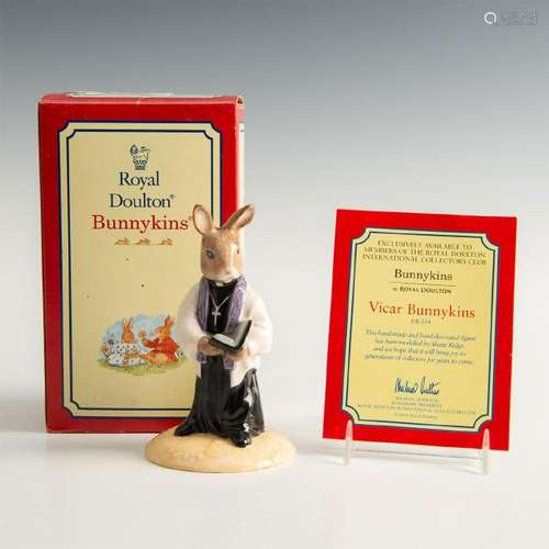 ROYAL DOULTON BUNNYKINS FIGURINE VICAR DB254