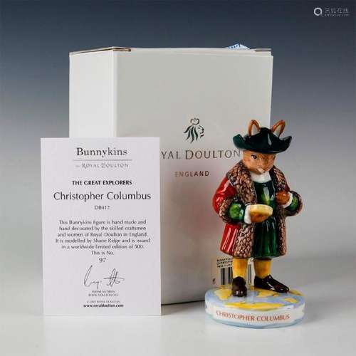 ROYAL DOULTON BUNNYKINS FIGURINE CHRISTOPHER COLUMBUS