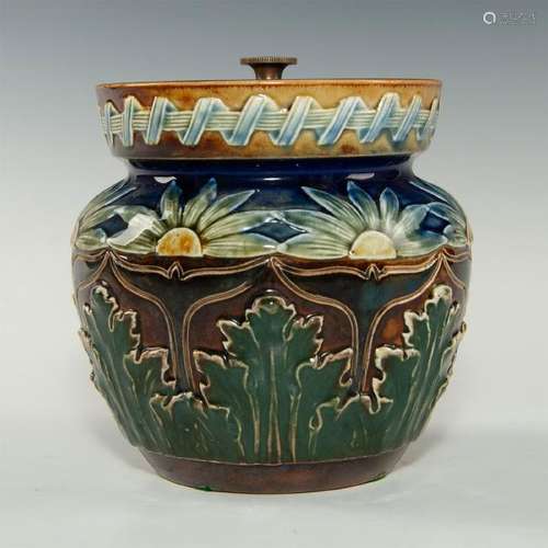 ROYAL DOULTON ART NOUVEAU TOBACCO JAR