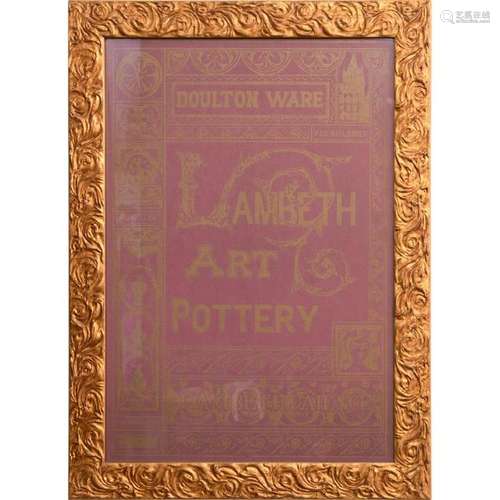 DOULTON WARE LAMBETH ART POTTERY POSTER