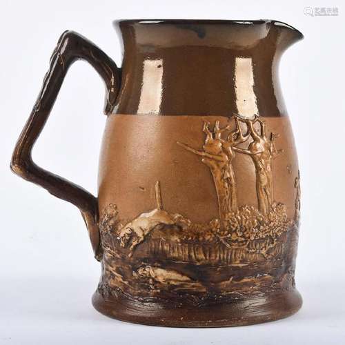 ROYAL DOULTON STONEWARE HUNTING PITCHER