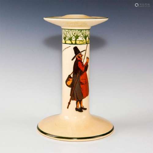 ROYAL DOULTON CANDLESTICK, ISAAC WALTON GALLANT FISHERS