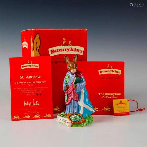 ROYAL DOULTON BUNNYKINS FIGURINE SAINT ANDREW DB399