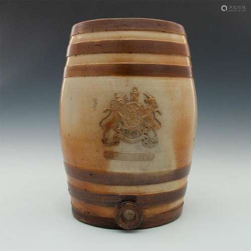 DOULTON AND WATTS LAMBETH STONEWARE SPIRITS BARREL