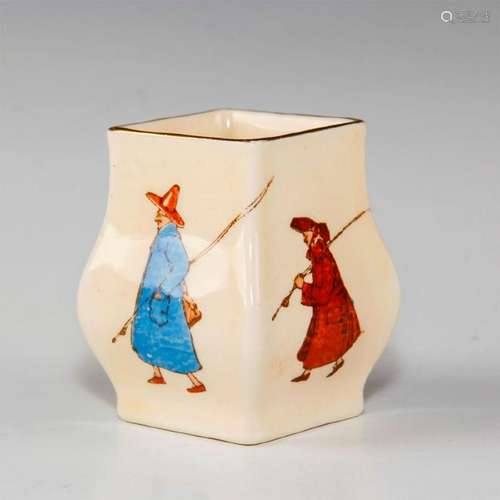 ROYAL DOULTON TOOTHPICK HOLDER, GALLANT FISHERMAN