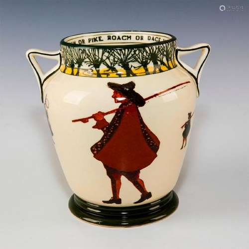 ROYAL DOULTON VASE, ISAAC WALTON GALLANT FISHERS