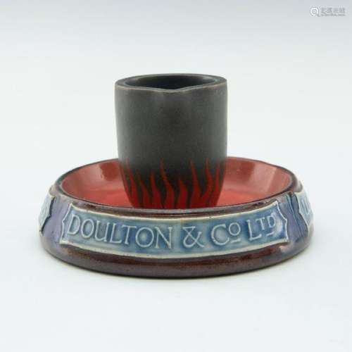 ROYAL DOULTON ADVERTISING ASHTRAY & MATCH HOLDER