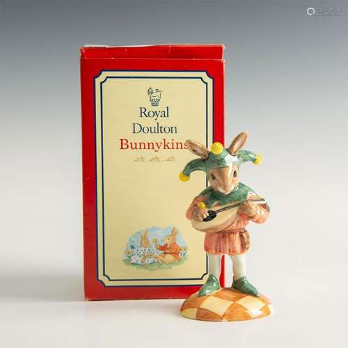 ROYAL DOULTON BUNNYKINS FIGURINE JESTER DB161