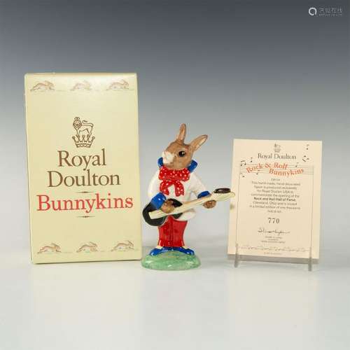 ROYAL DOULTON BUNNYKINS FIGURINE ROCK AND ROLL DB124