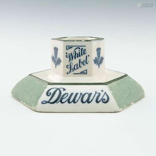 ROYAL DOULTON DEWAR'S WHITE LABEL MATCH HOLDER/STRIKER