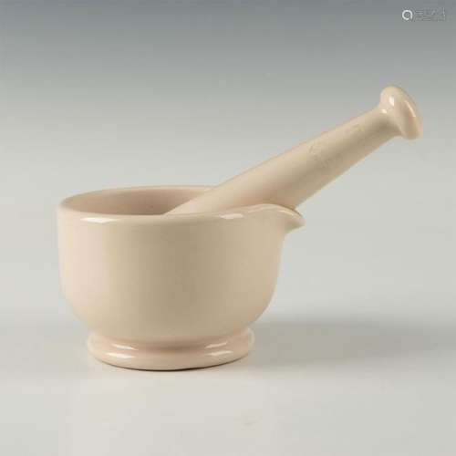 ROYAL DOULTON STONEWARE APOTHECARY MORTAR AND PESTLE