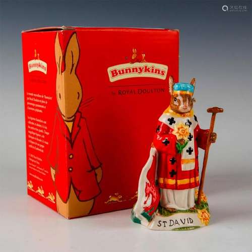 ROYAL DOULTON BUNNYKINS FIGURINE SAINT DAVID DB400