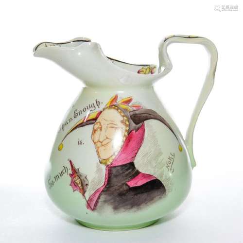 GERMAN 1930S JESTER PITCHER