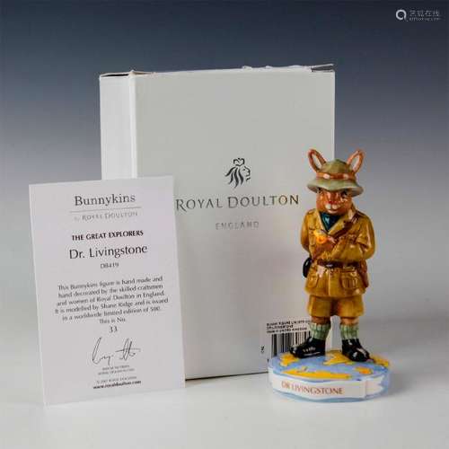 ROYAL DOULTON BUNNYKINS FIGURINE DOCTOR LIVINGSTONE