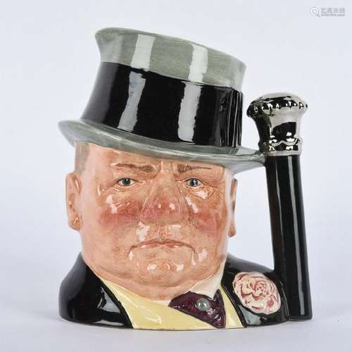 ROYAL DOULTON LARGE CHARACTER JUG, W.C. FIELDS D6674