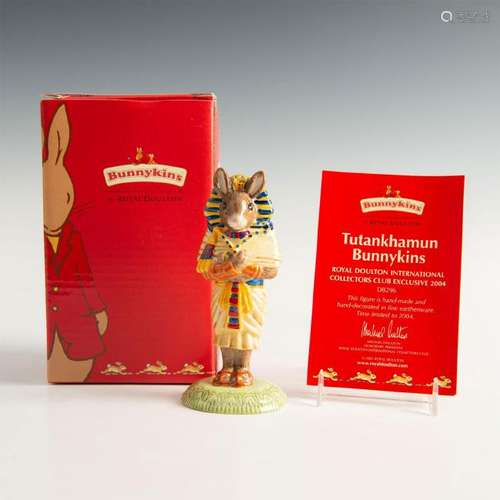 ROYAL DOULTON BUNNYKINS FIGURINE TUTANKHAMUN DB296