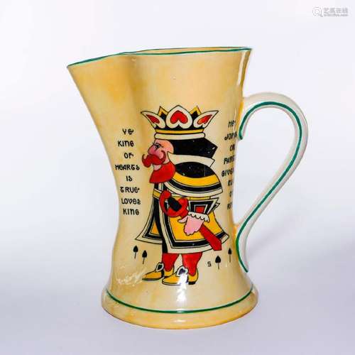 ROYAL DOULTON SERIES WARE PITCHER, KING OF HEARTS